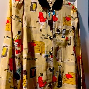 Kate Spade 100 silk “martini” blouse.